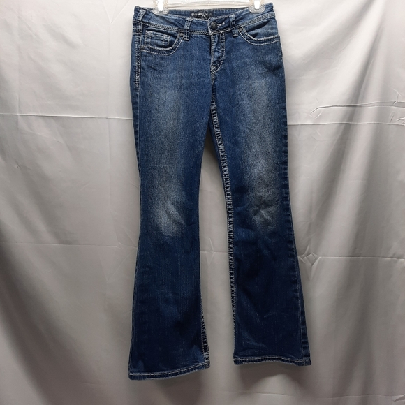 Silver Suki denim boot cut flare jeans 28 W - Picture 1 of 7